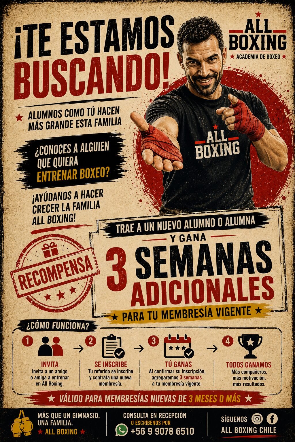 Invita a un amigo y ambos saldrán ganando.