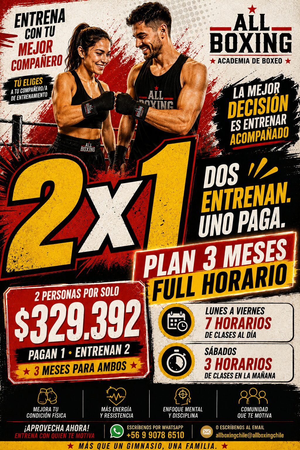 PROMOCIÓN 2×1 Solo por agosto/2026
