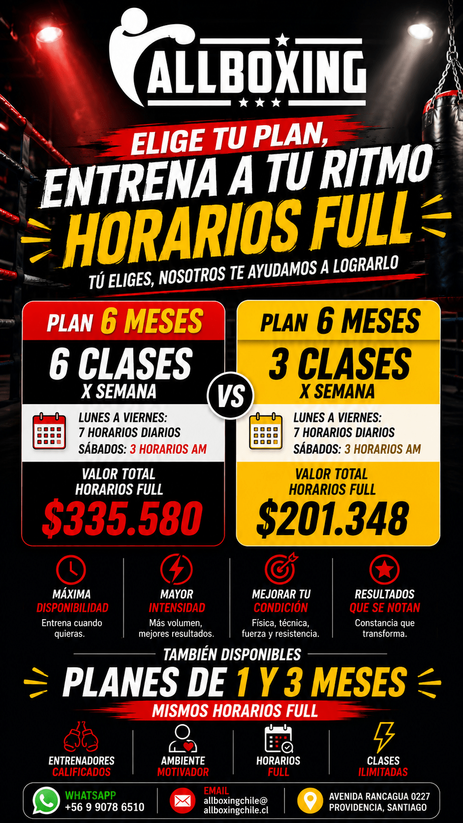 PLAN 6 MESES HORARIO FULL